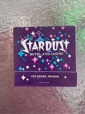 Stardust Hotel Matchbook Las Vegas Vintage Purple Dancer